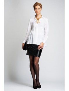 ST. MORITZ Faux Leather Mini Skirt