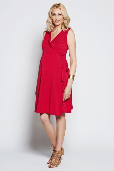 CHLOE Plain Wrap Dress Outfit