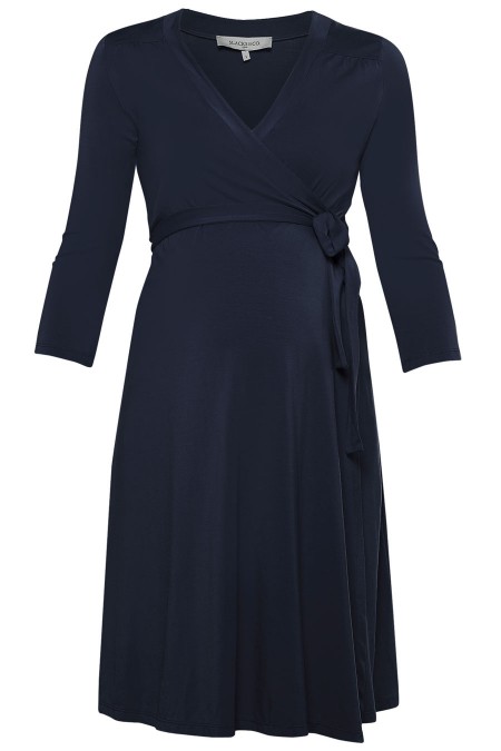 ZOE Plain Wrap Dress Combination 7022