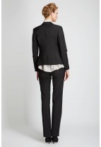 IBIZA Two Tone Collar Wool Jacket